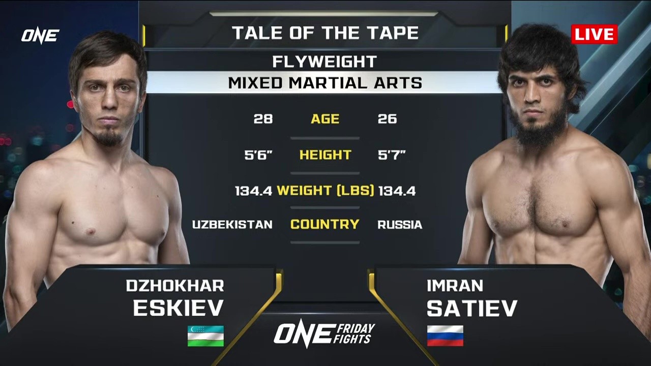 ONE Friday Fights 111 - Imran Satiev vs Dzhokhar Eskiev - June 6, 2025