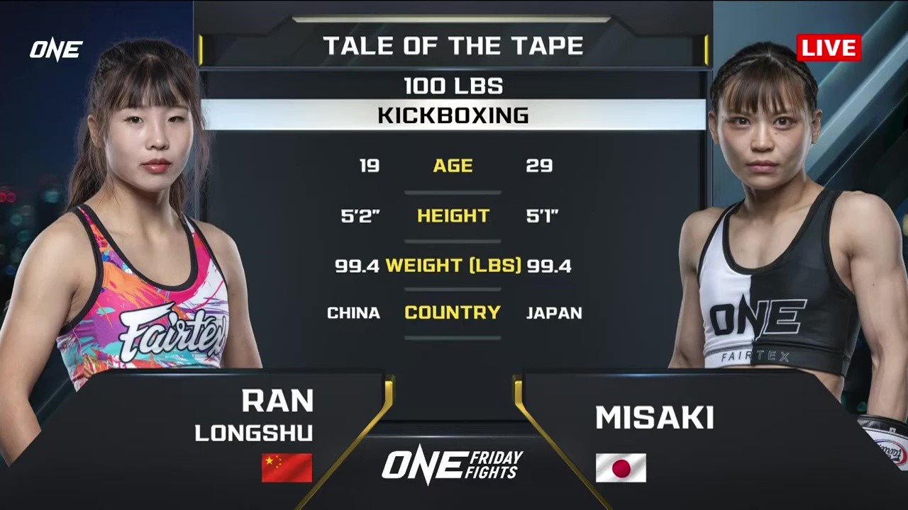 ONE Friday Fights 111 - Misaki Morita vs Longshu Ran - June 6, 2025