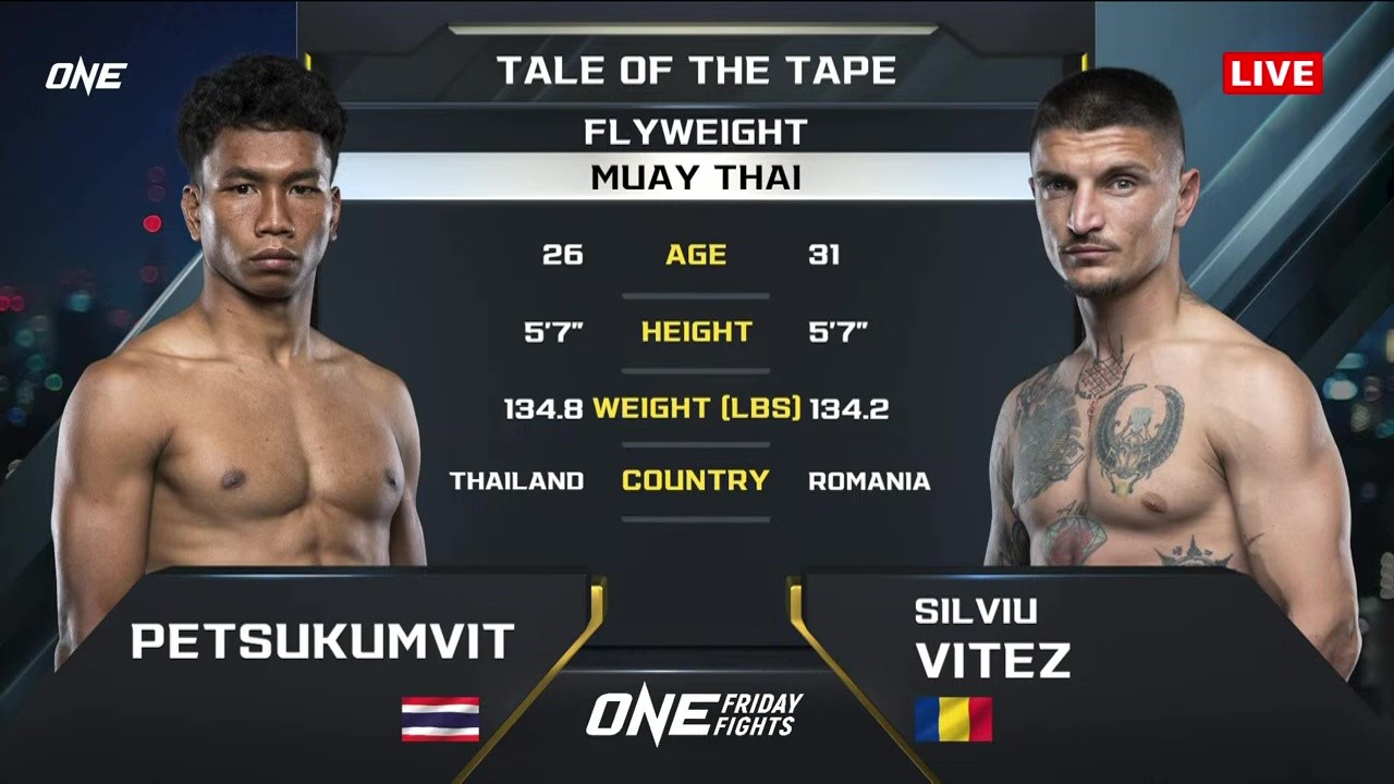 ONE Friday Fights 111 - P. Boi Bangna vs Silviu Vitez - June 6, 2025