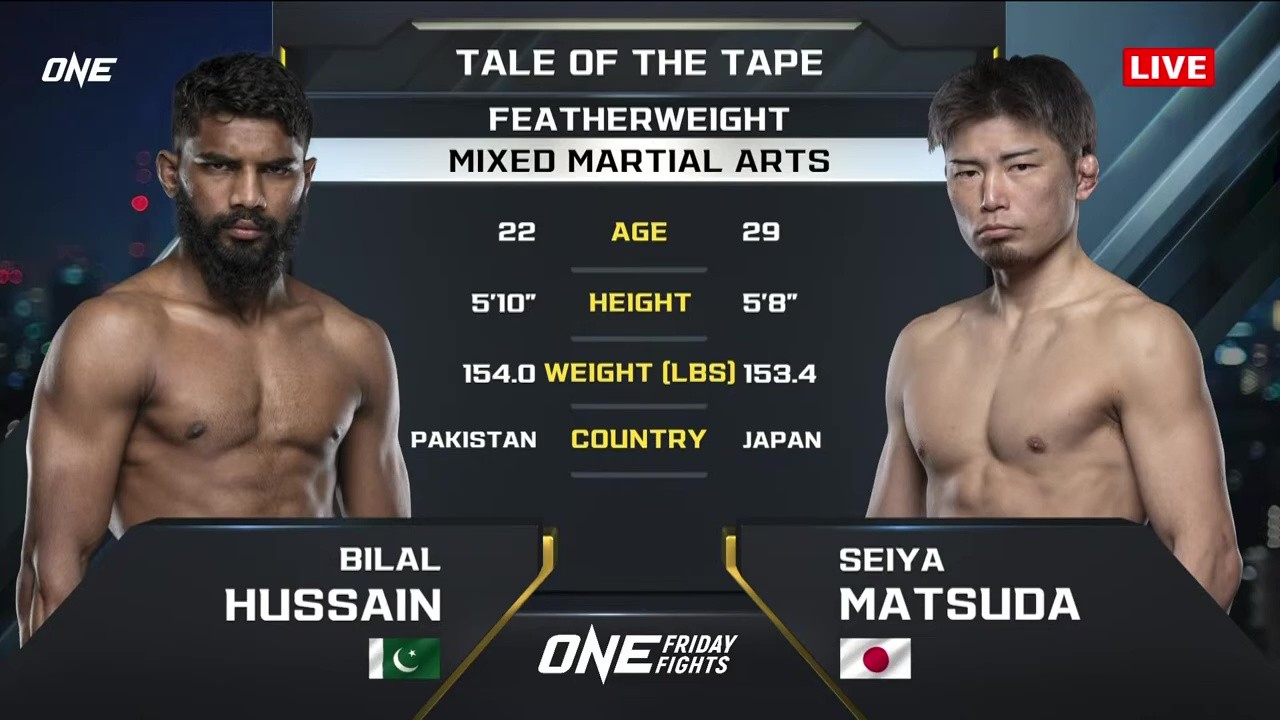 ONE Friday Fights 111 - Seiya Matsuda vs Bilal Hussain - June 6, 2025