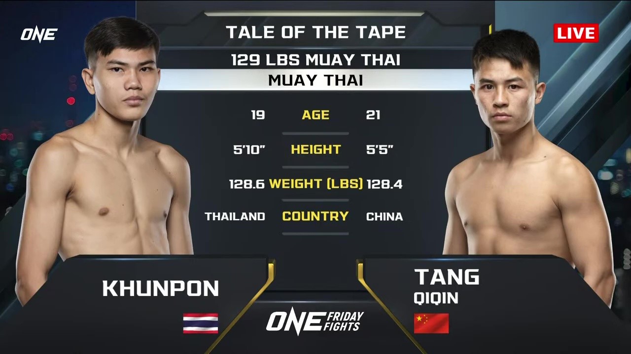 ONE Friday Fights 112 - Khunpon vs Qiqin Tang - June 13, 2025