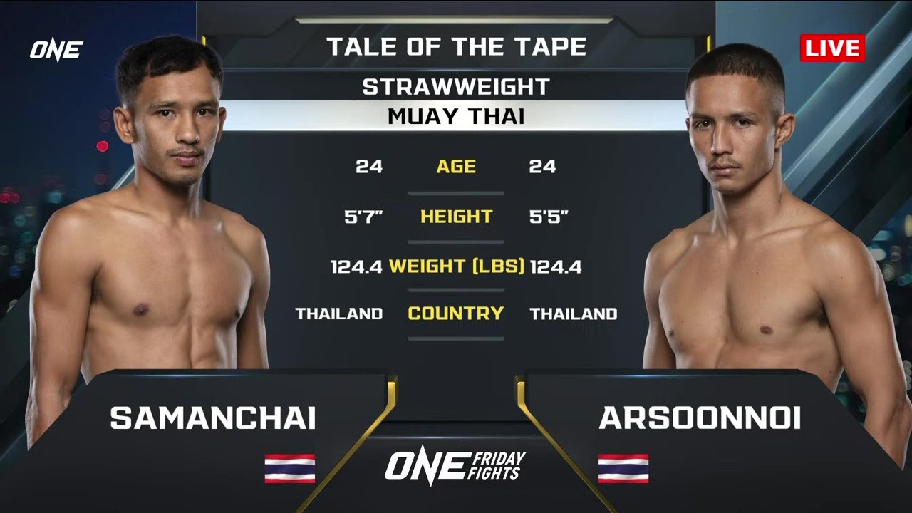ONE Friday Fights 112 - Samanchai TBM Gym vs Arsoonnoi Sitjasing - June 13, 2025