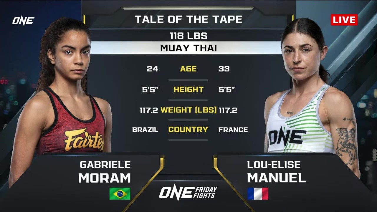 ONE Friday Fights 115 - Gabrielle Moram vs Lou Elise - July 4, 2025