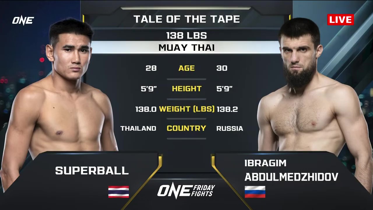 ONE Friday Fights 116 - Superball vs Ibragim Abdulmezhidov - July 18, 2025