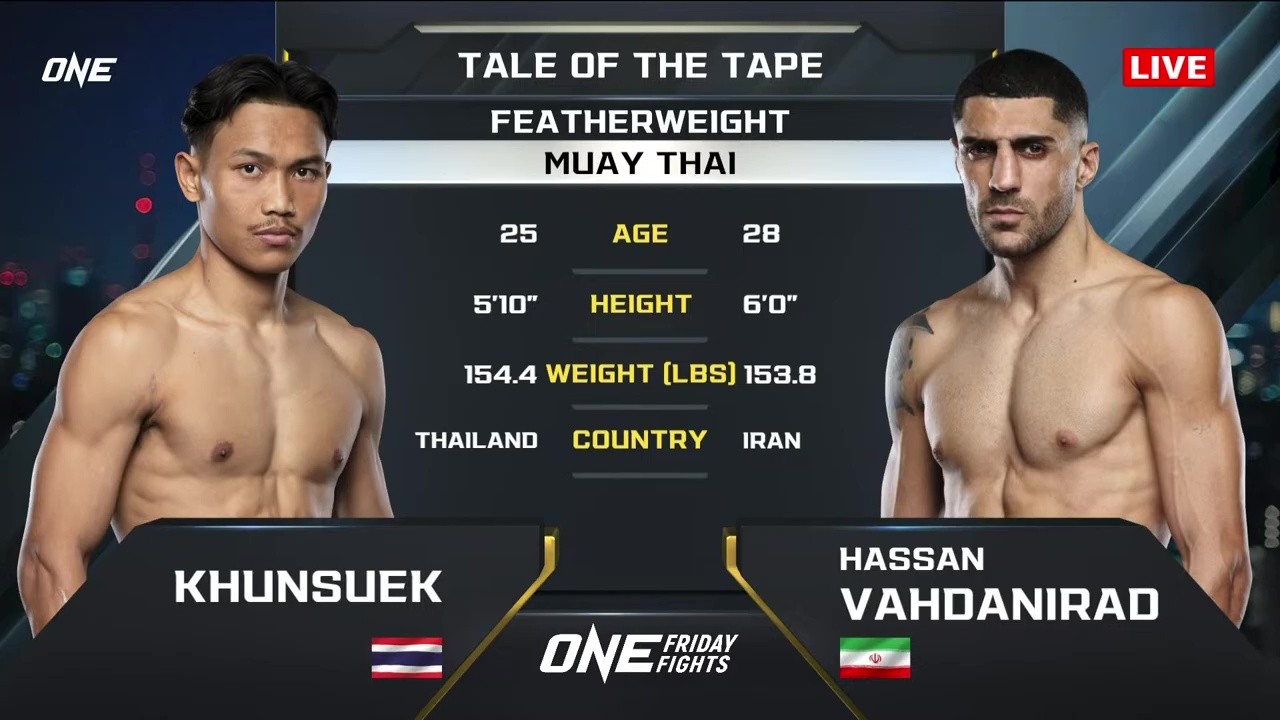 ONE Friday Fights 119 - K. SuperbonTrainingCamp vs Hassan Vahdanirad - August 8, 2025