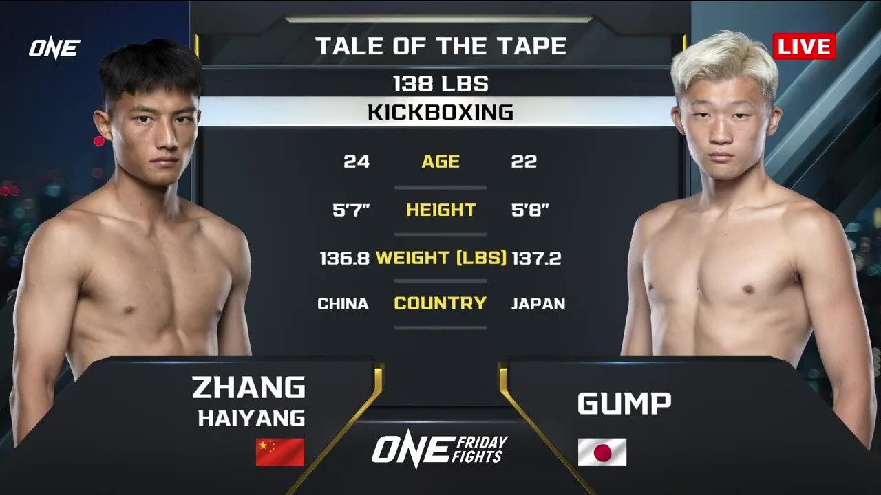 ONE Friday Fights 120 - Yuki Hamada vs Haiyang Zhang - August 15, 2025