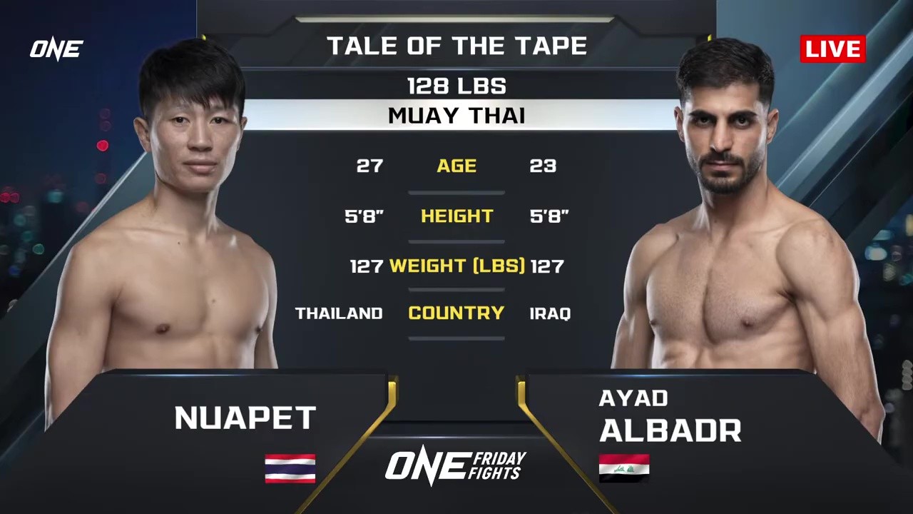 ONE Friday Fights 123 - Ayad Albadr vs Nuapet Tded99 - September 5, 2025