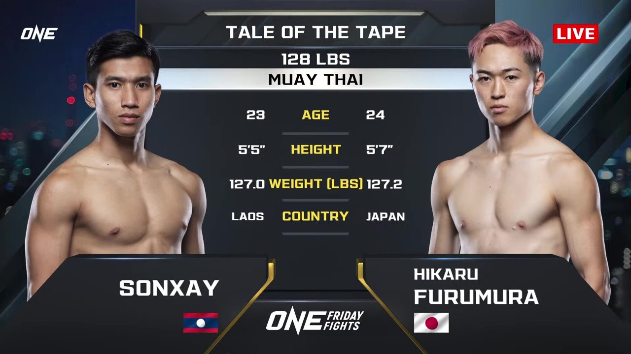 ONE Friday Fights 124 - Hikaru Furumura vs Sonxay Laolanexang - September 12, 2025