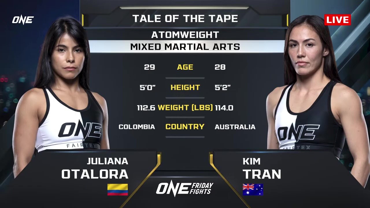 ONE Friday Fights 125 - Juliana Otálora vs Kim Tran - September 19, 2025