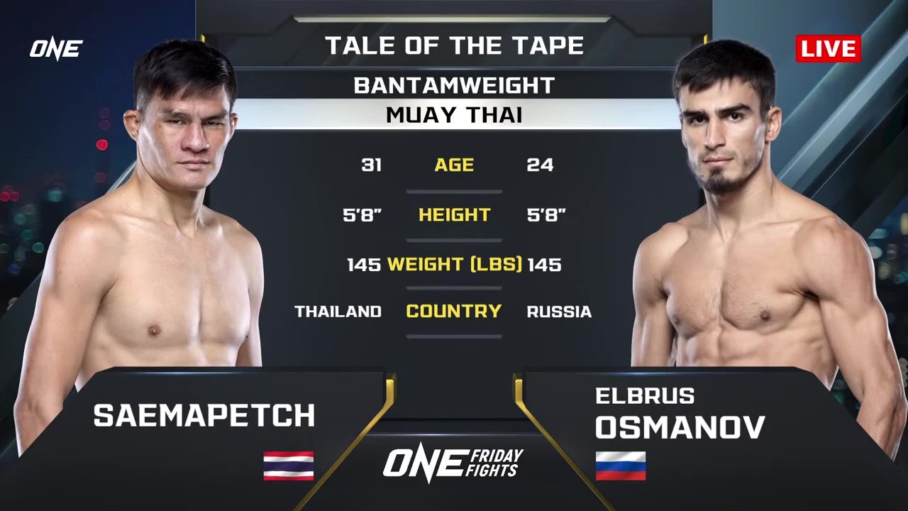 ONE Friday Fights 125 - Saemapetch vs Elbrus Osmanov - September 19, 2025