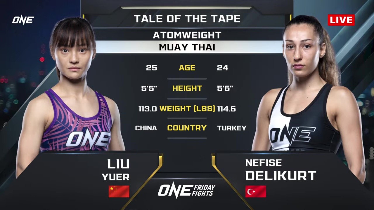 ONE Friday Fights 125 - Yuer Liu vs Nefise Delikurt - September 19, 2025