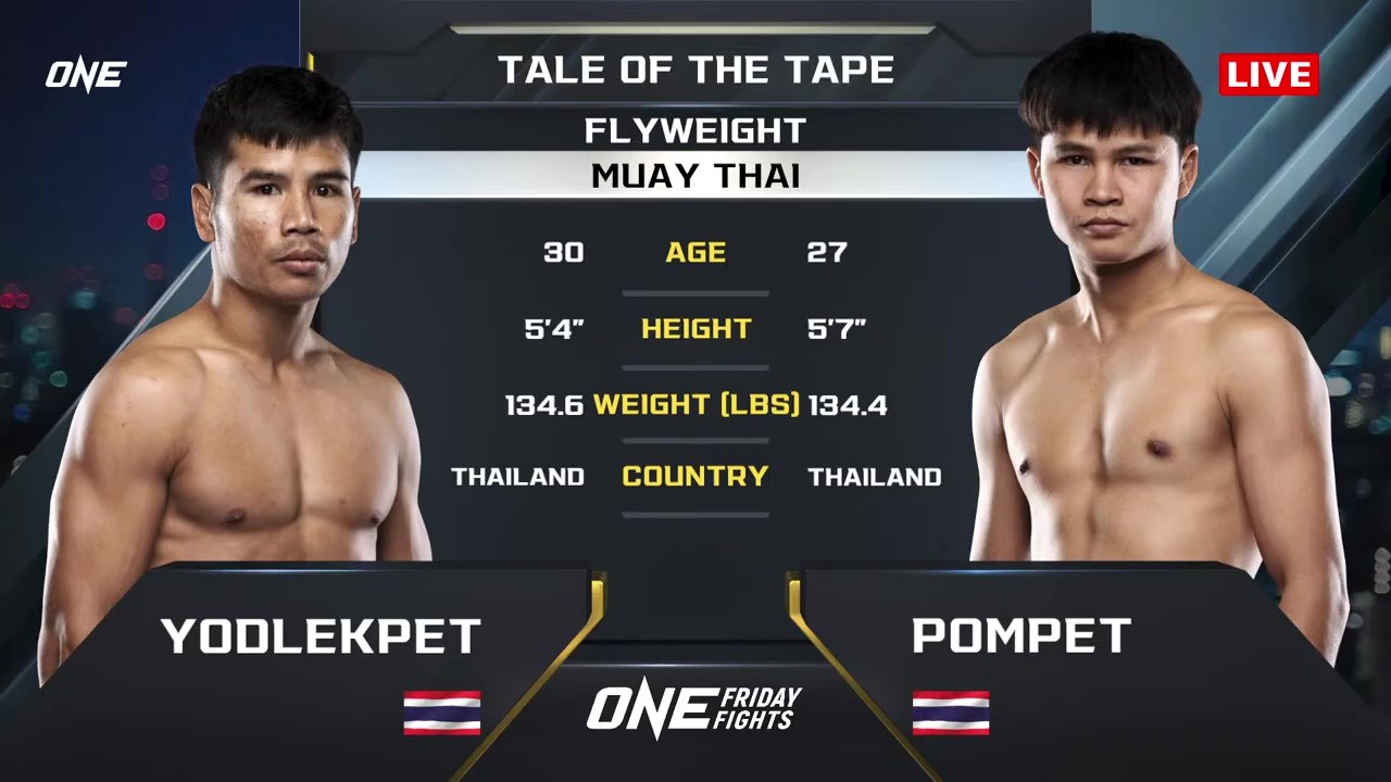 ONE Friday Fights 126 - Pompetch vs Yodlekpet Or Atchariya - September 26, 2025