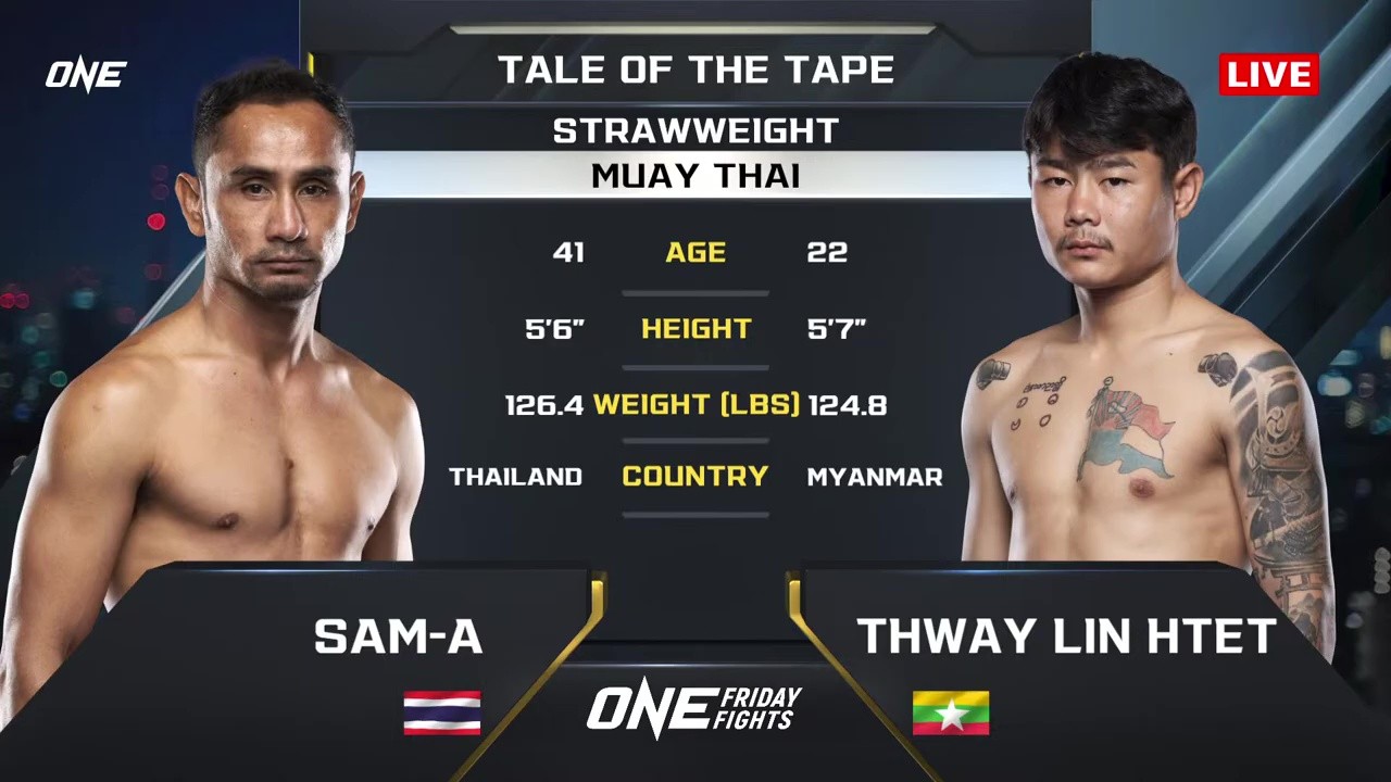 ONE Friday Fights 126 - Sam-A vs Lin Htet Thway - September 26, 2025