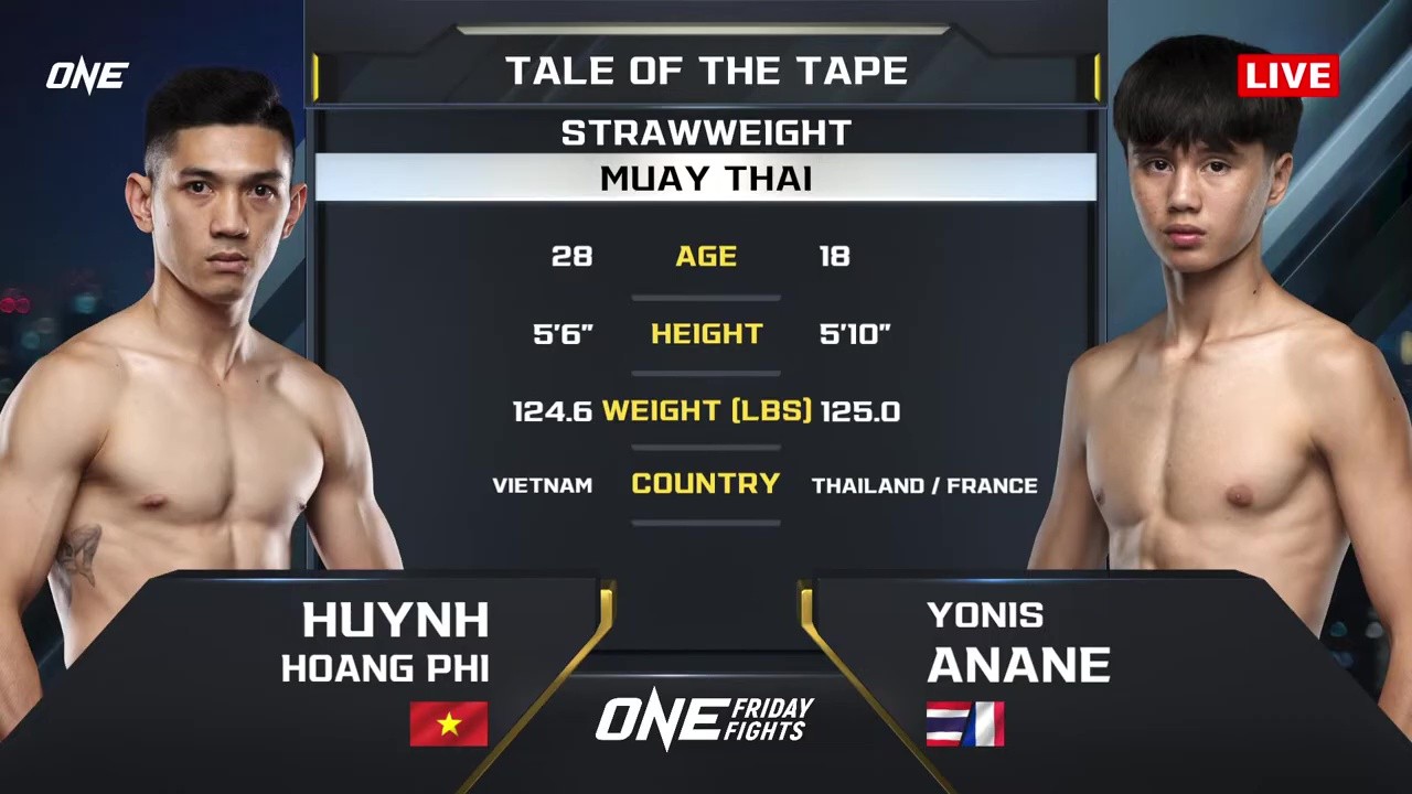 ONE Friday Fights 126 - Yonis Anane vs Hoàng Phi Huỳnh - September 26, 2025