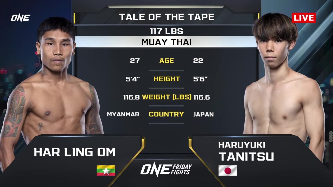 ONE Friday Fights 129 - Har Ling Om vs Haruyuki Tanitsu - October 17, 2025