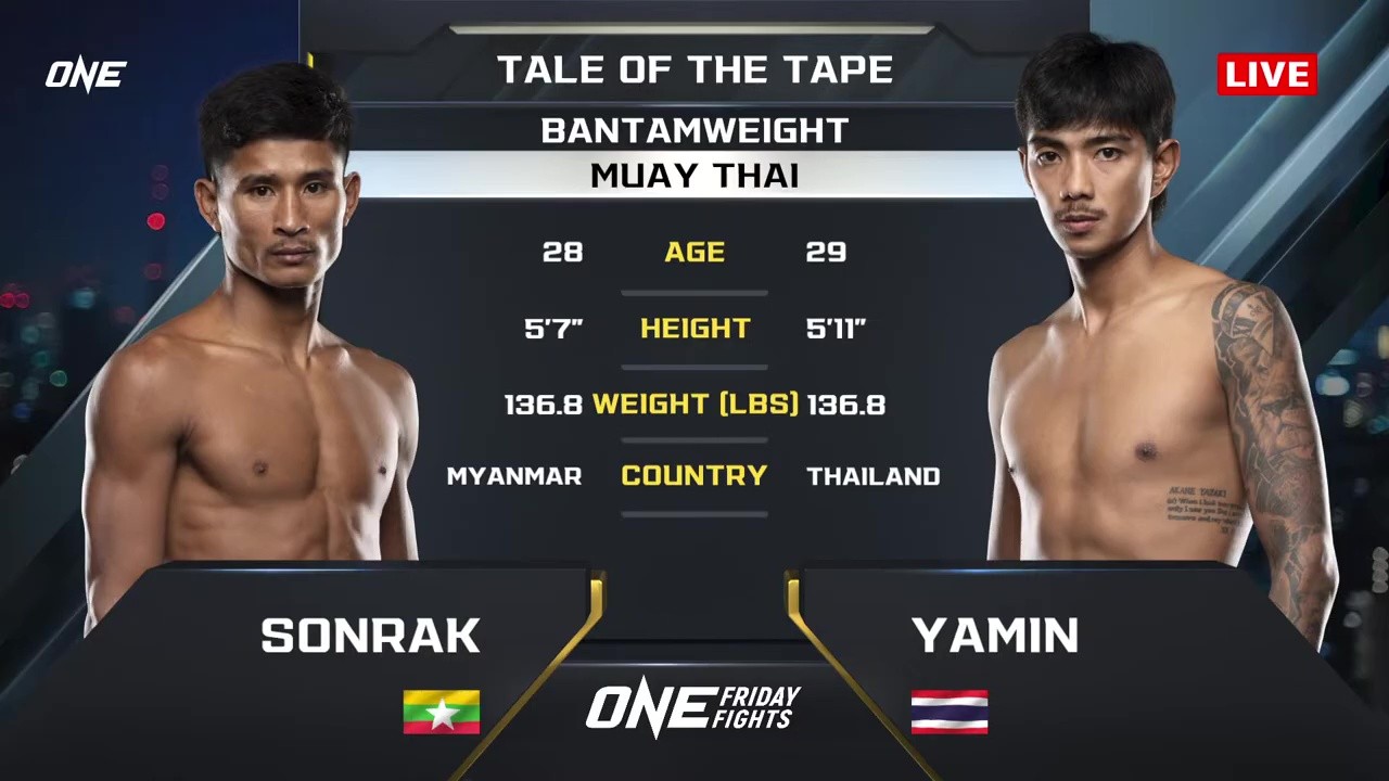 ONE Friday Fights 130 - Sonrak Fairtex vs Yamin P.K.Saenchai - October 24, 2025