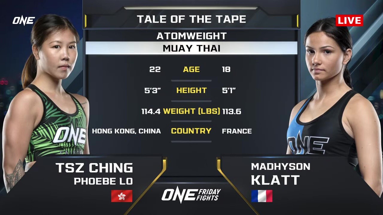 ONE Friday Fights 131 - Phoebe Lo vs Madhyson Klatt - October 31, 2025