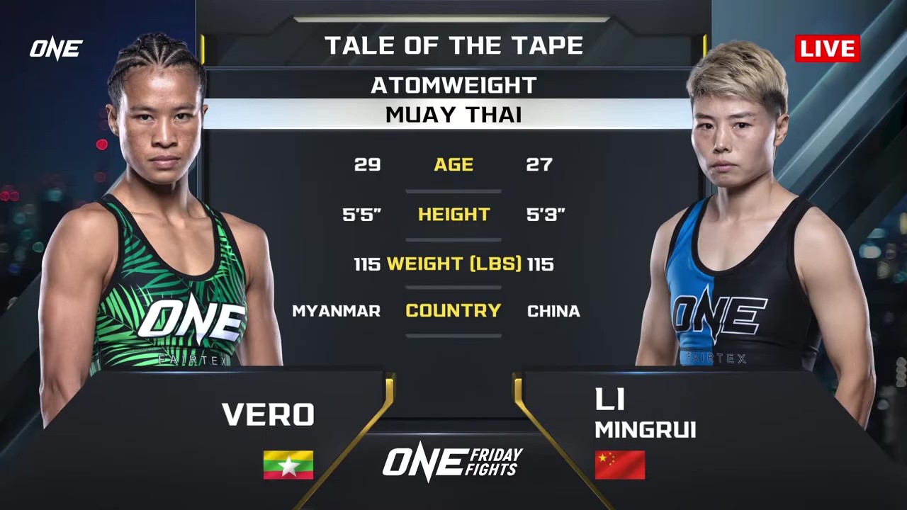 ONE Friday Fights 132 - Vero Nika vs Mingrui Li - November 7, 2025