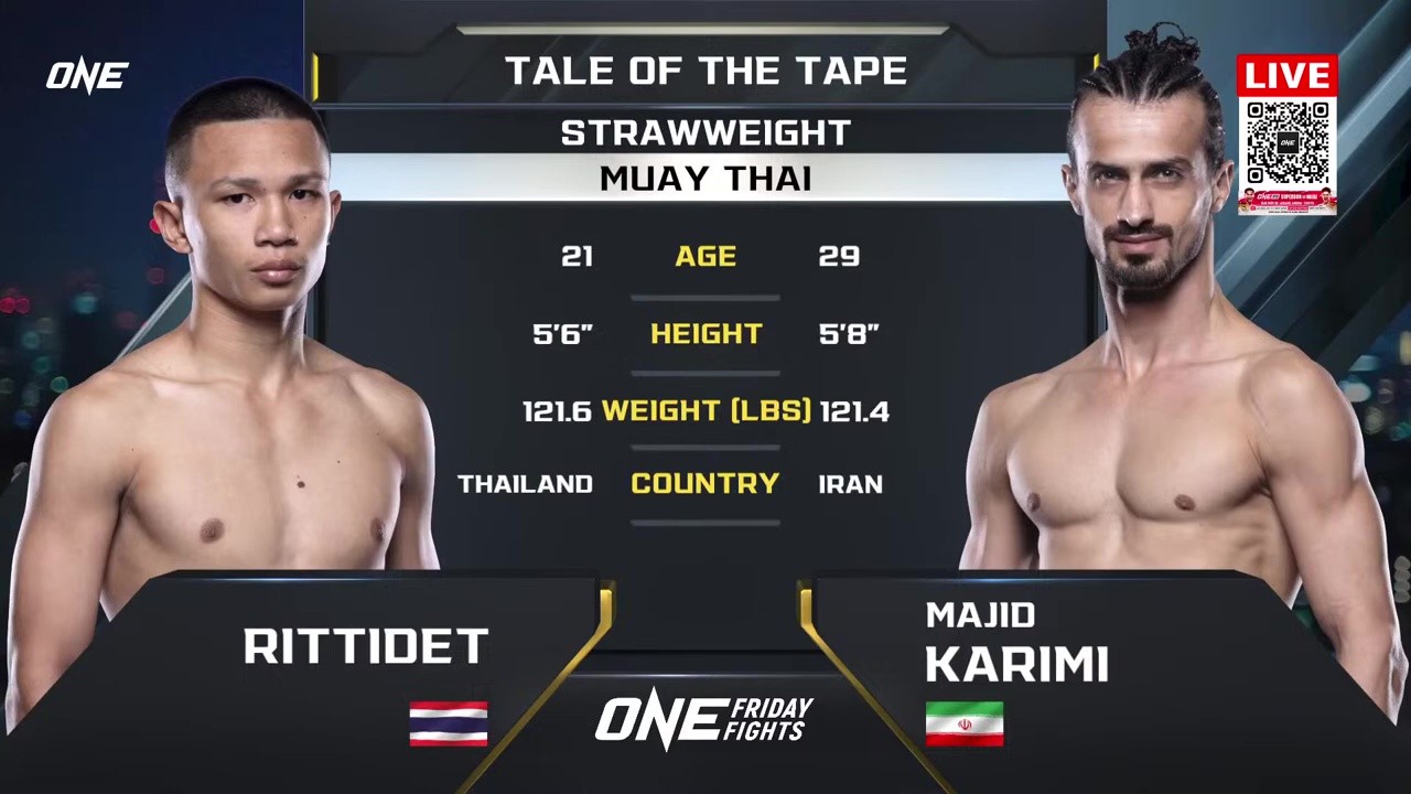 ONE Friday Fights 133 - R. SidChefBoontham vs Majid Karimi Poshtiri - November 14, 2025
