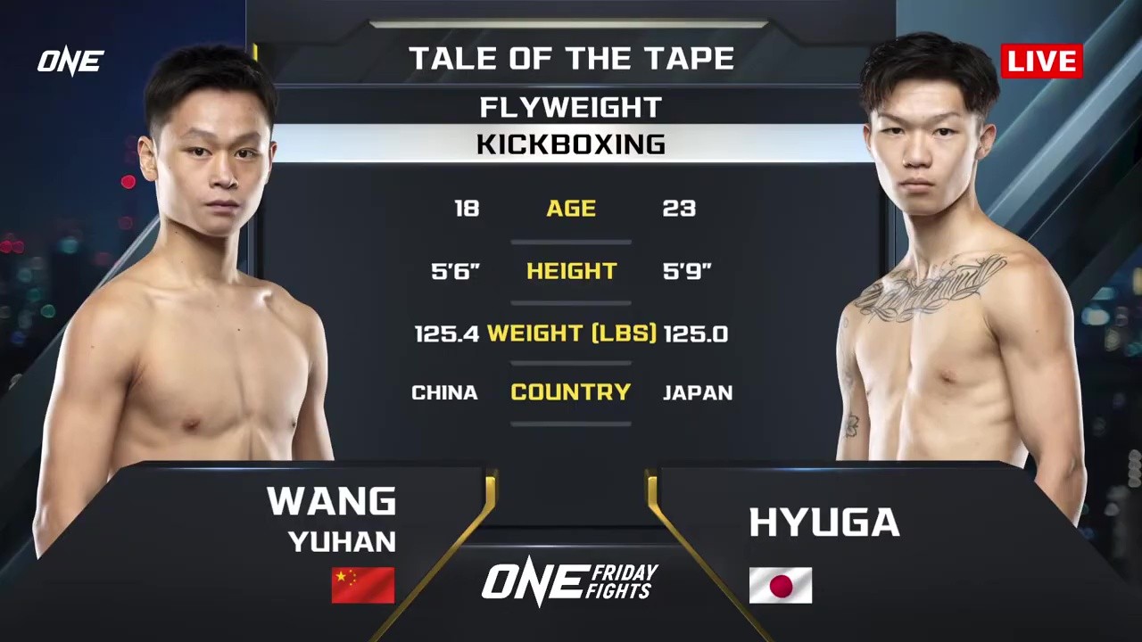 ONE Friday Fights 134 - Hyuga Umemoto vs Yuhan Wang - November 21, 2025