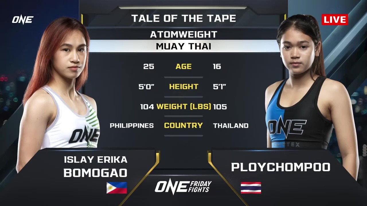 ONE Friday Fights 134 - Islay Erika Bomogao vs Ploychompoo - November 21, 2025