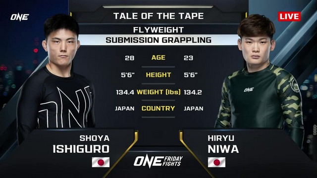 ONE Friday Fights 80 - Shoya Ishiguro vs Hiryu Niwa - September 20, 2024