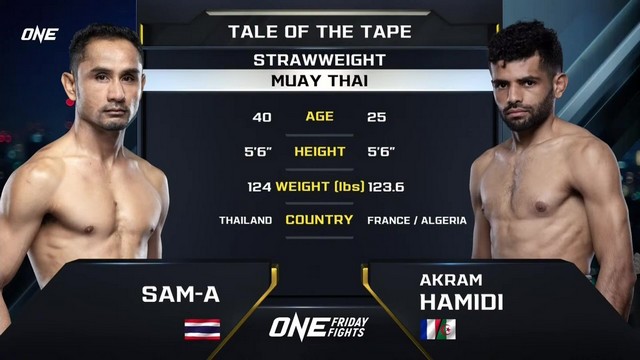 ONE Friday Fights 81 - Sam-A Gaiyanghadao vs Akram Hamidi - September 27, 2024