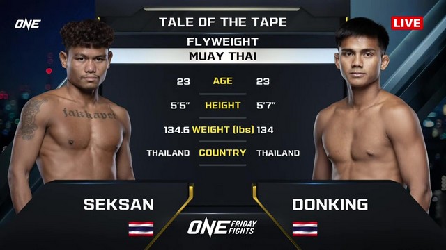 ONE Friday Fights 82 - Donking Yotharak vs Seksan Chor.Thaiset - October 4, 2024