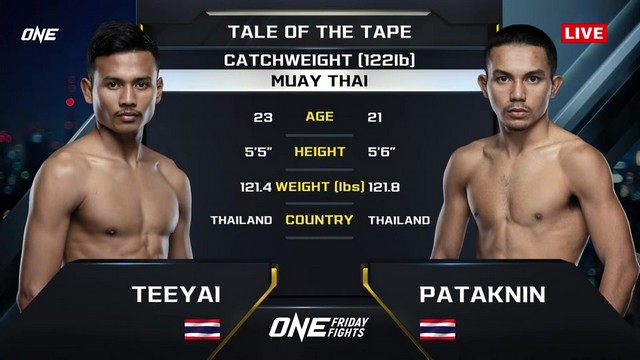 ONE Friday Fights 82 - Pataknin Sinbimuaythai vs Teeyai PK Saenchai - October 4, 2024