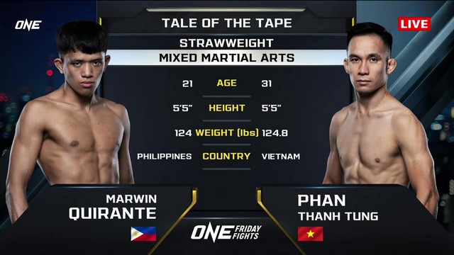 ONE Friday Fights 84 - Marwin Quirante vs Thanh Tung Phan - October 25, 2024