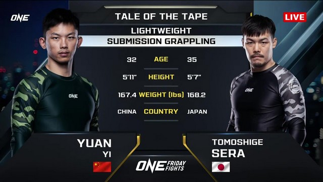 ONE Friday Fights 84 - Yi Yuan vs Tomoshige Sera - October 25, 2024