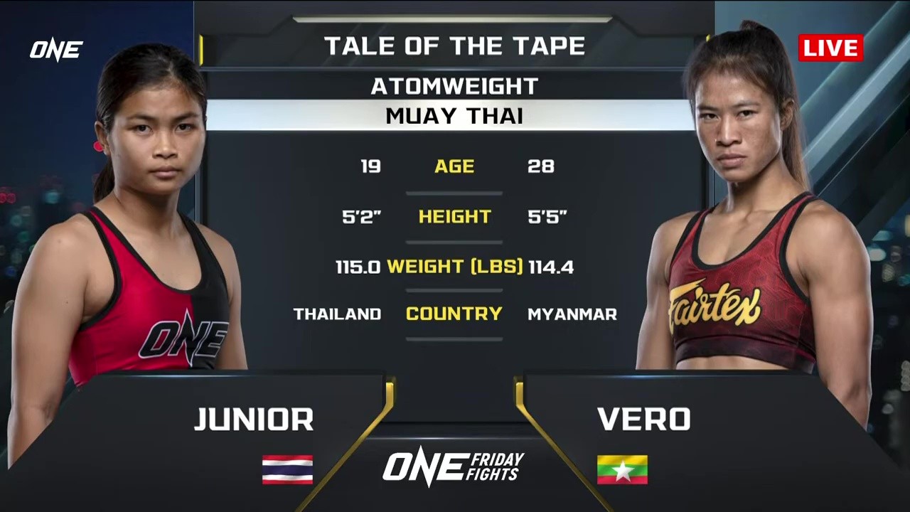 One Friday Fights 107 - Vero Nika vs Junior Fairtex - May 9, 2025