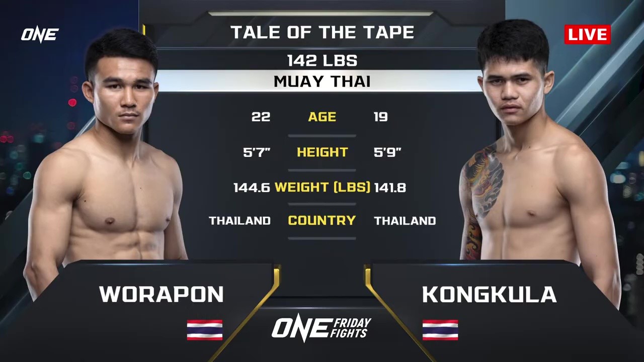 One Friday Fights 127 - Worapon Kiatchachanan vs Kongkula JiebRamintran - October 4, 2025