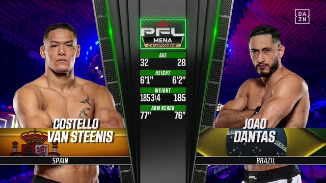 PFL 2024 Championships - Costello van Steenis vs João Vitor Dantas - November 29, 2024