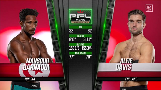 PFL 2024 Championships - Mansour Barnaoui vs Alfie Davis - November 29, 2024