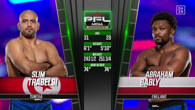 PFL 2024 Championships - Slim Trabelsi vs Abraham Bably - November 29, 2024