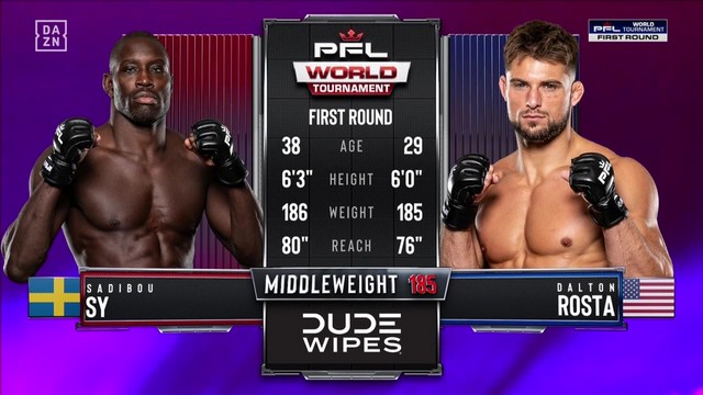 PFL 2025 World Tournament First Round 3 - Dalton Rosta vs Sadibou Sy - April 18, 2025