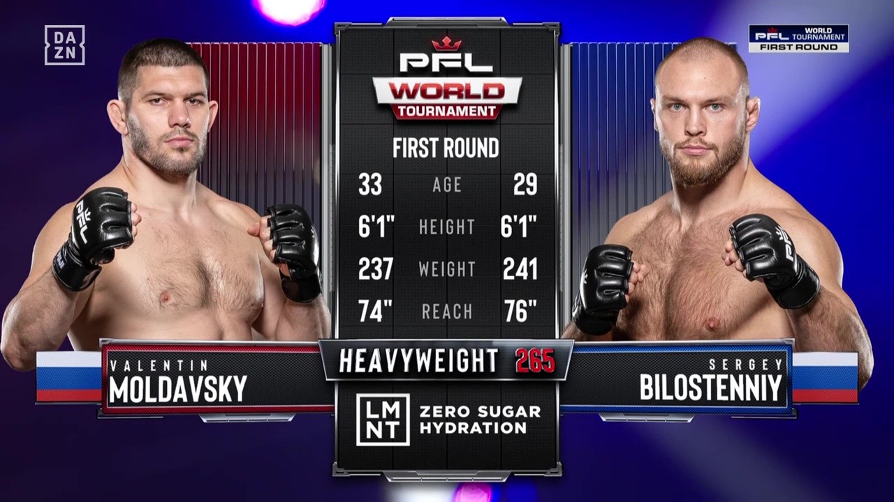 PFL 2025 World Tournament First Round 4 - Valentin Moldavsky vs Sergei Bilostenniy - May 1, 2025