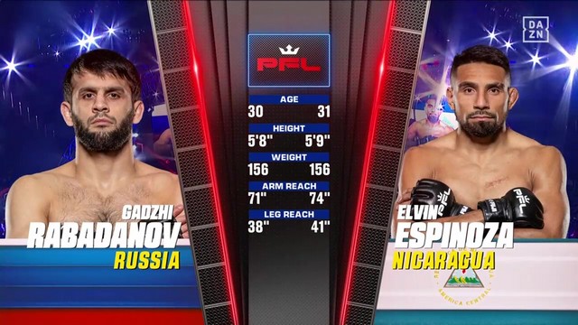 PFL 5 - Gadzhi Rabadanov vs Elvin Espinoza - JUNE 21, 2024