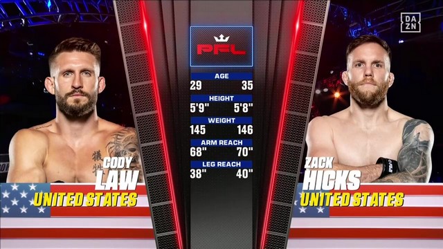 PFL 7 - Cody Law vs Zachary Hicks - August 2, 2024