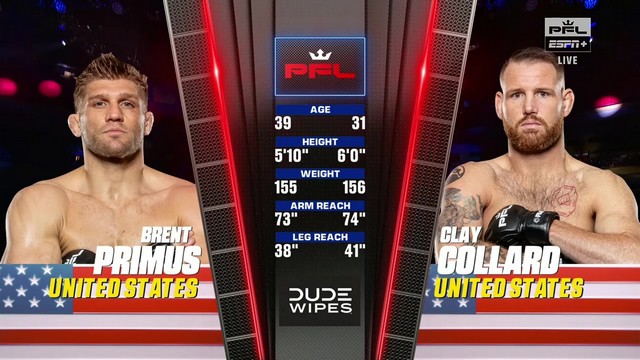 PFL 8 - Brent Primus vs Clay Collard - August 16, 2024