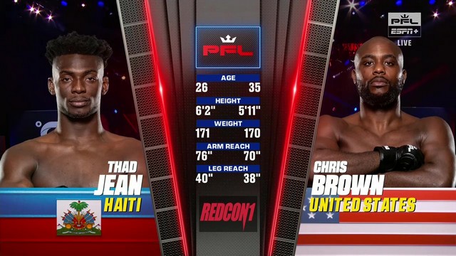 PFL 8 - Thad Jean vs Chris Brown - August 16, 2024