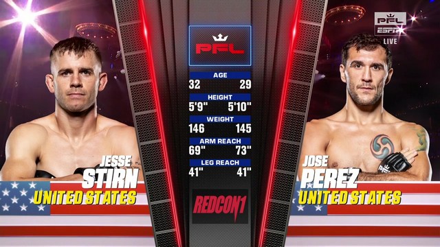 PFL 9 - Jesse Stirn vs Jose Perez - August 23, 2024