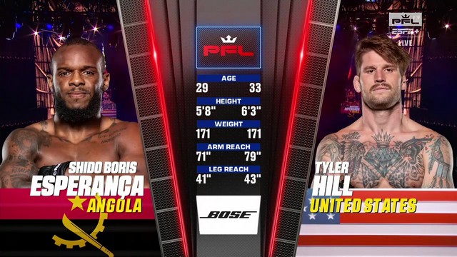 PFL 9 - Shido Boris Esperança vs Tyler Hill - August 23, 2024