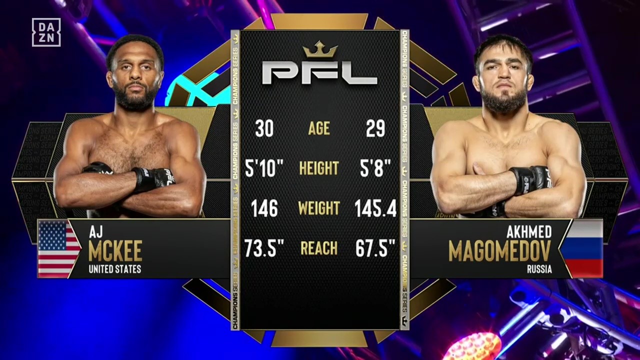 PFL Africa 1 - AJ McKee Jr. vs Akhmed Magomedov - July 19, 2025