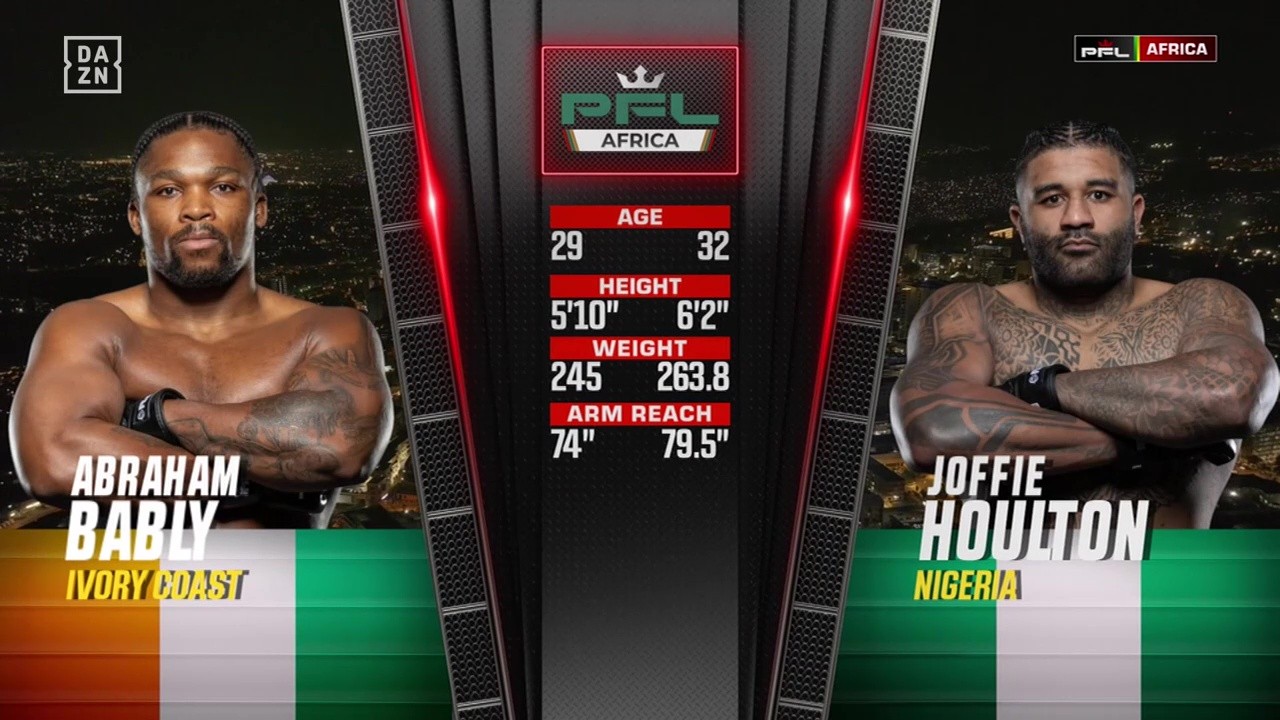 PFL Africa 3 - Abraham Bably vs Joffie Houlton - October 18, 2025