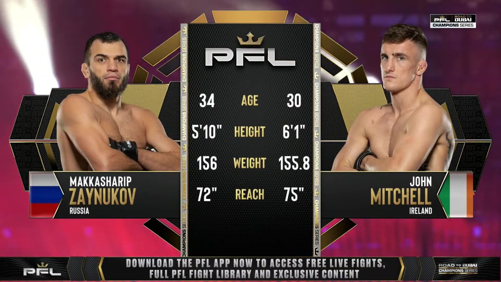 PFL Champions Series 2 - Makkasharip Zaynukov vs John Mitchell - October 3, 2025