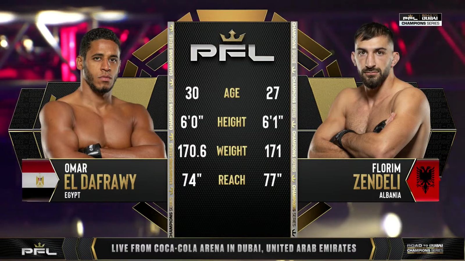 PFL Champions Series 2 - Omar El Dafrawy vs Florim Zendeli - October 3, 2025