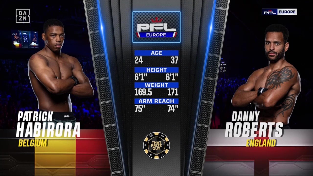 PFL Europe 2 - Patrick Habirora vs Danny Roberts - July 5, 2025