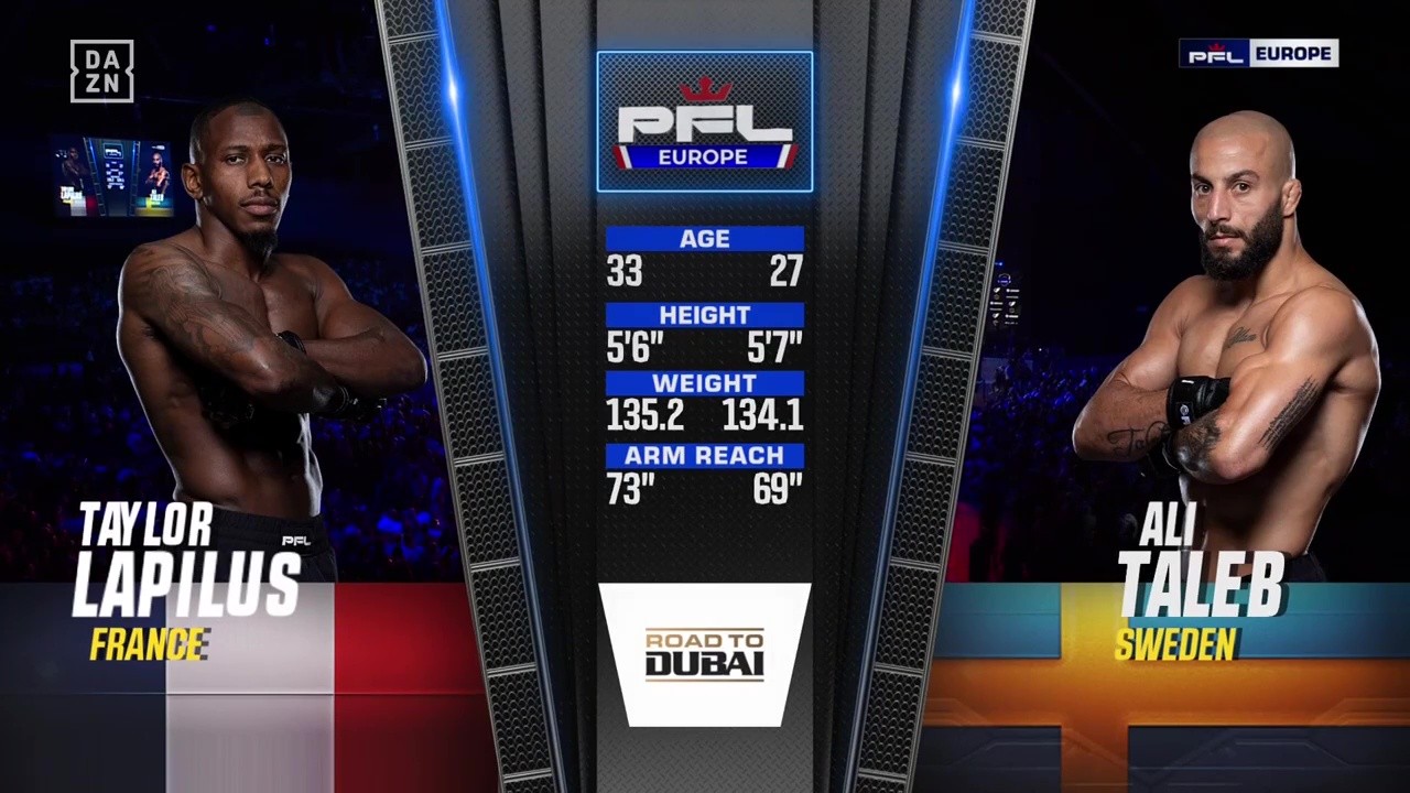 PFL Europe 2 - Taylor Lapilus vs Ali Taleb - July 5, 2025